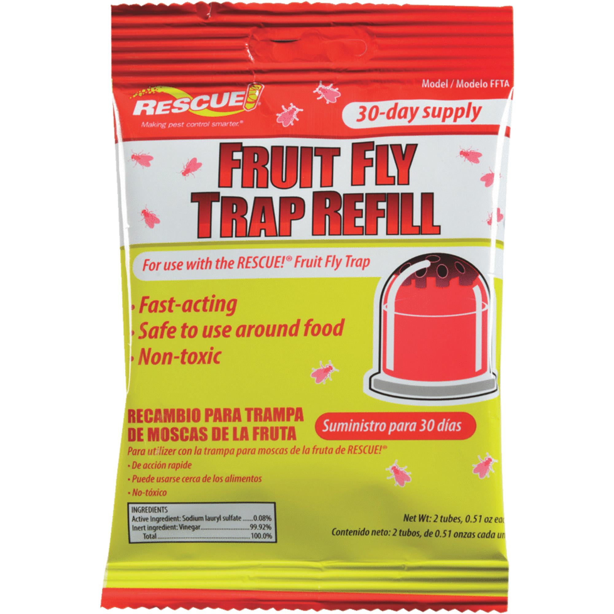  RESCUE! Fruit Fly Trap Bait Refill – 30 Day Supply : Patio,  Lawn & Garden