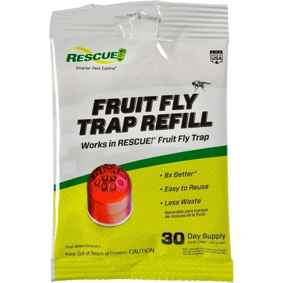 Rescue Fruit Fly Trap Bait Refill, 30 Day Supply