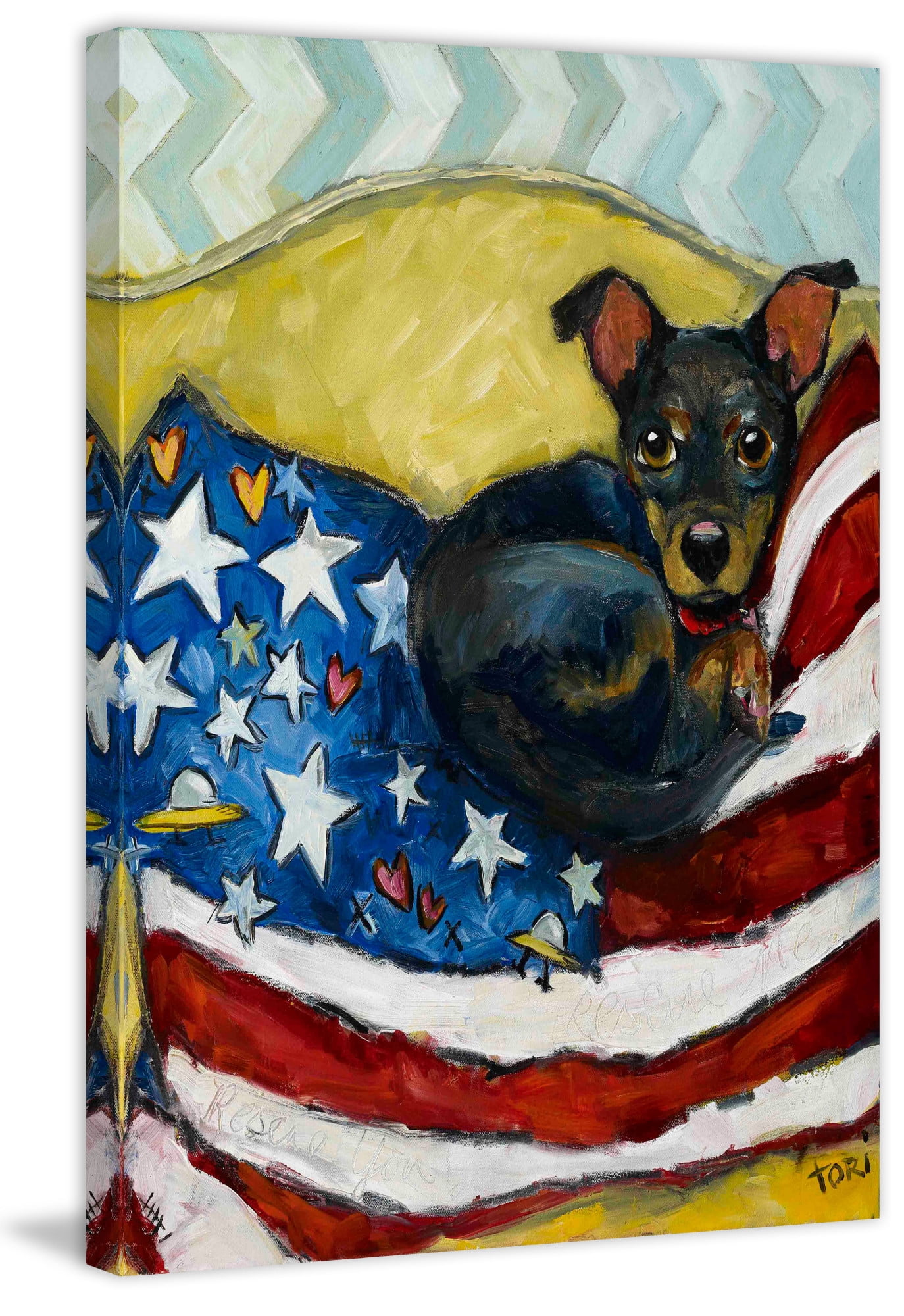 Rescue Me Rescue You Painting Print on Wrapped Canvas
