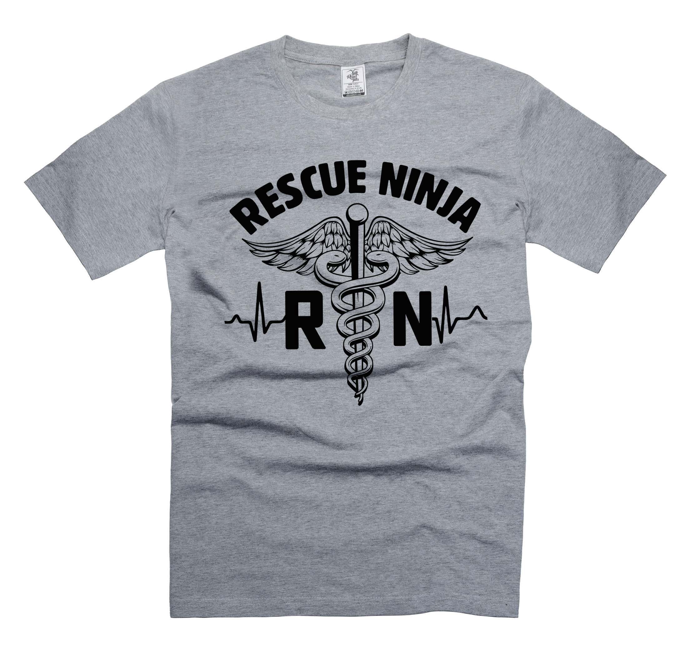 Rescue Ninja Shirt Registered Nurse Shirt for Women, RN TShirt for ...