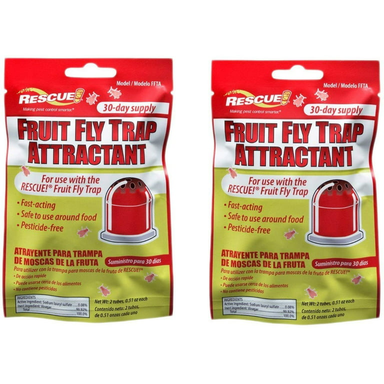 Rescue Non-Toxic Fruit Fly Trap Refill (2 Pack)