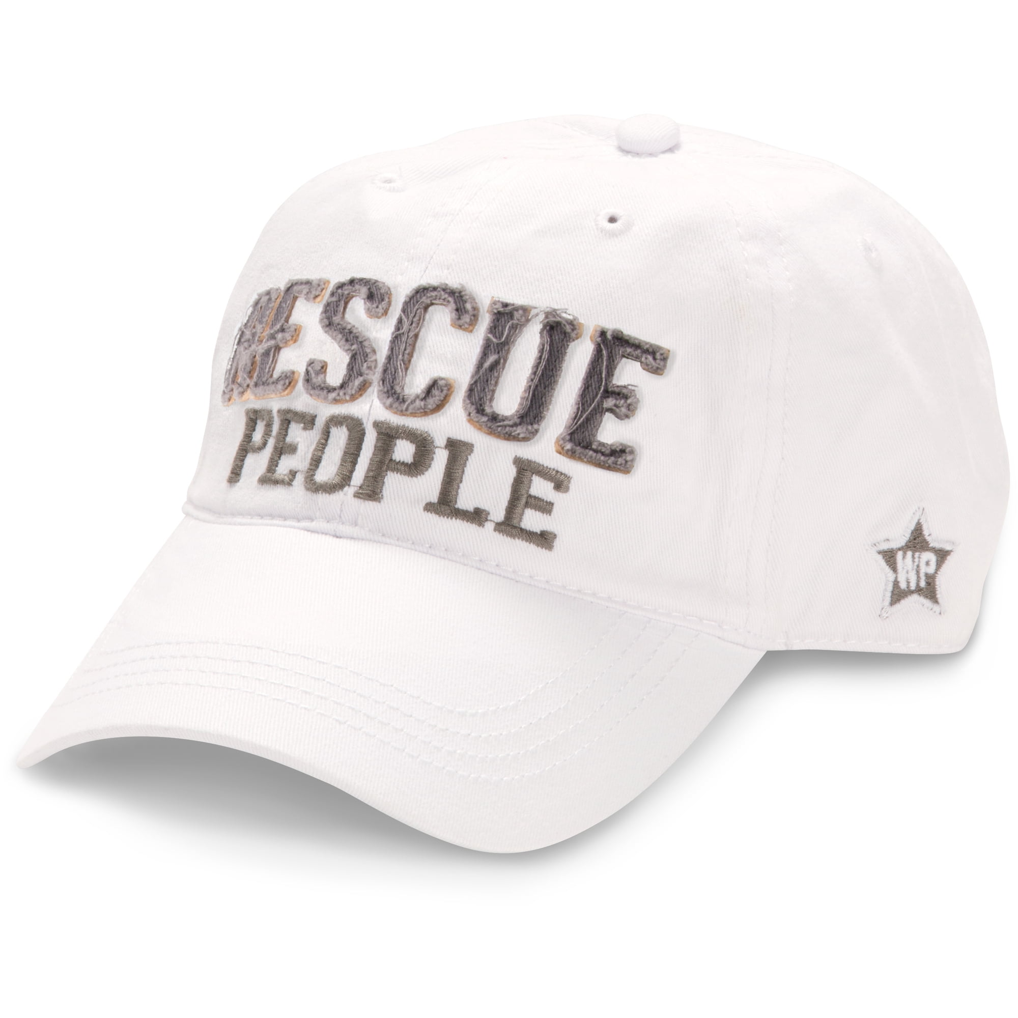 Que Rescue Hat Rescue People - White Adjustable Hat - Walmart.com