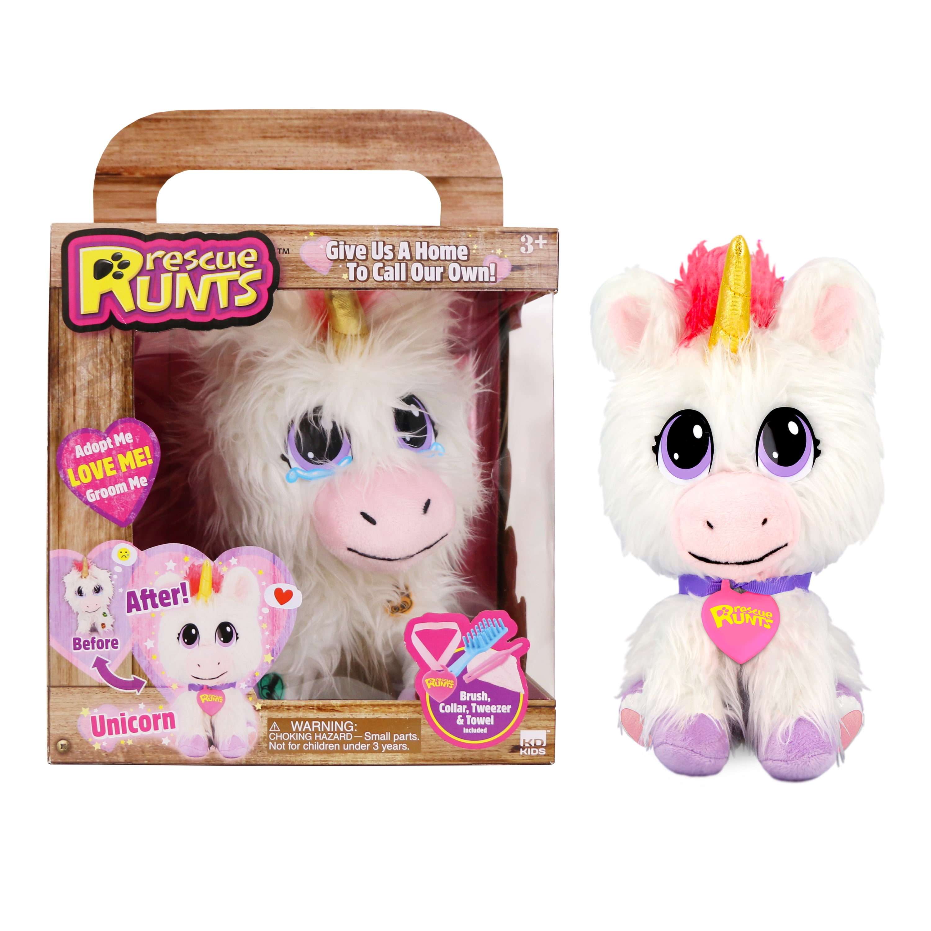 Plush Juguete Rescue Runts Buy Walmart Exclusive Unicorn Rescue