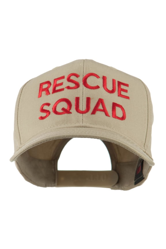 Rescue Squad Embroidered Cap - Khaki OSFM