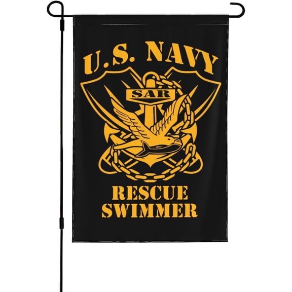 Rescue Swimmer Banner Outdoor Flags Garden Flag Yard Flag 28x40in