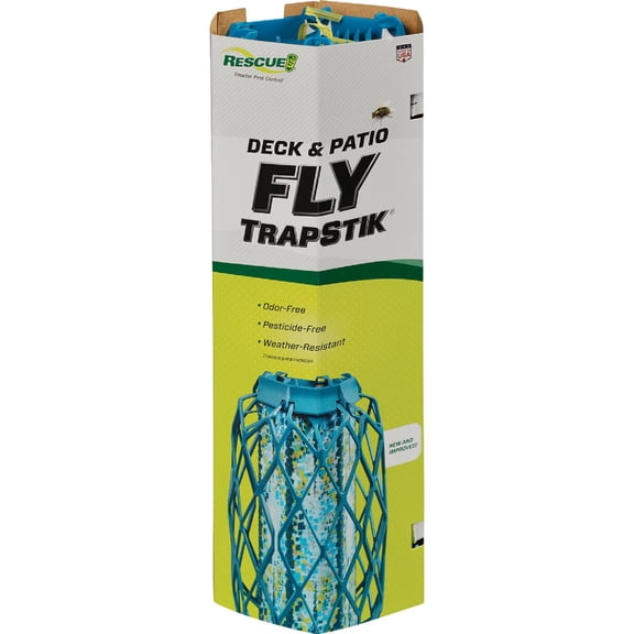 RESCUE! TrapStik Fly Trap Stick - Outdoor Biting Fly Trap - 2 Pack