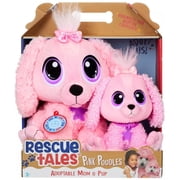 Rescue Tales Adoptable Mom & Pup Pink Poodles Plush Figure 2-Pack