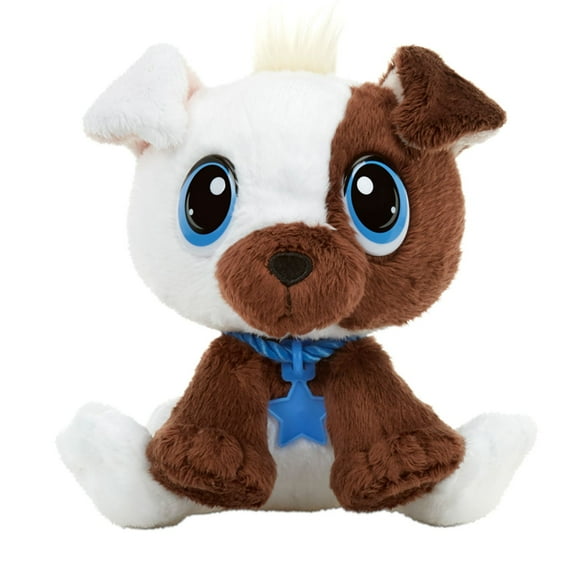 Rescue Tales Babies - Boxer Mix Soft Cuddly Plush Pet Toy with Collar, Tag, Doghouse, Stickers, Activities Ages 3+