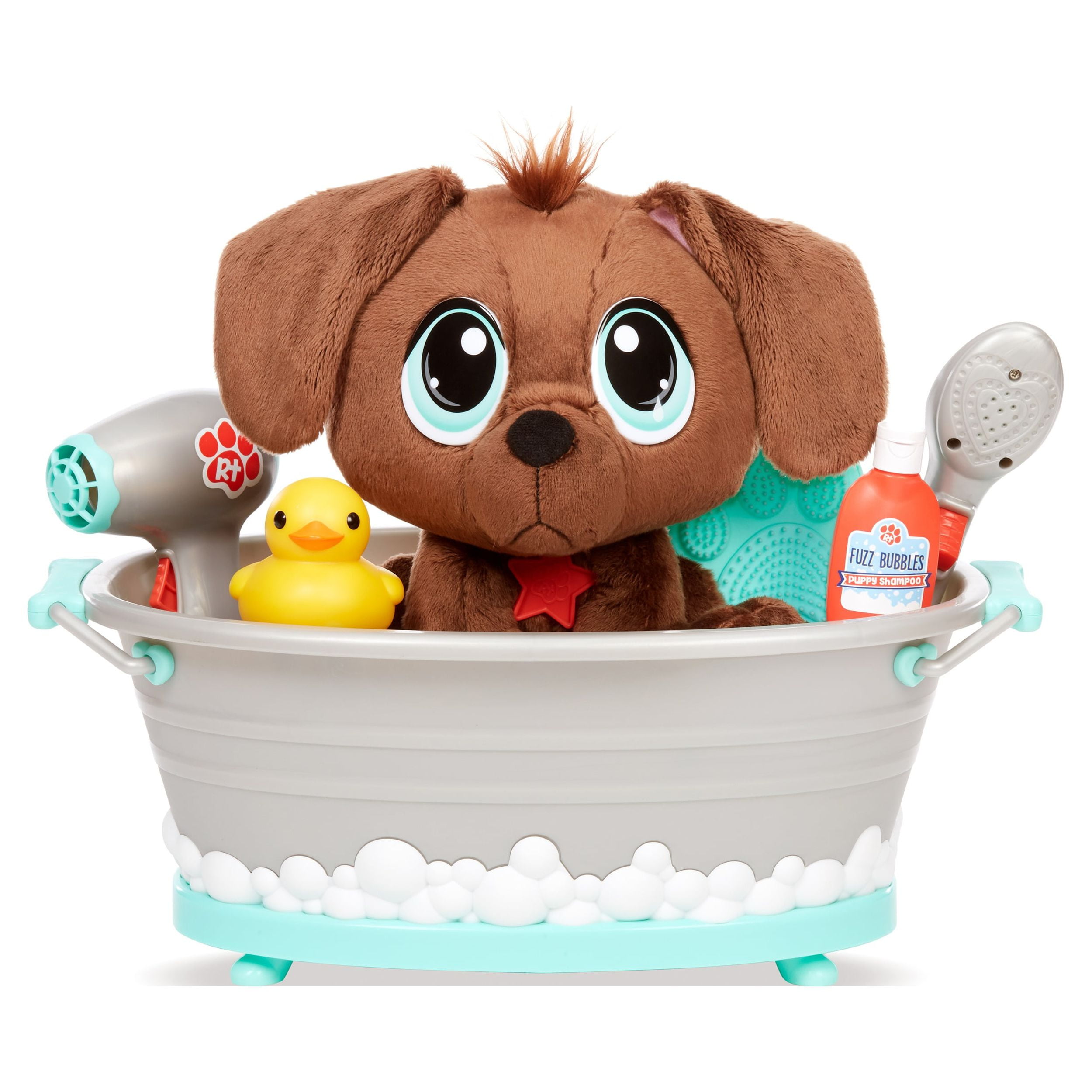 Rescue Tales Scrub 'n Groom Bathtub Toy Dog Playset