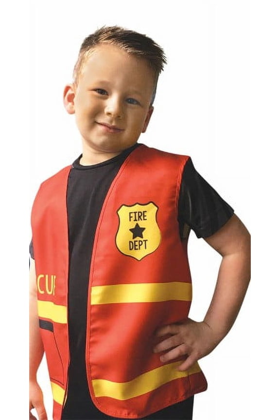 Rescue Vehicles 'First Responders' Fire Department Fabric Vest (1pc)