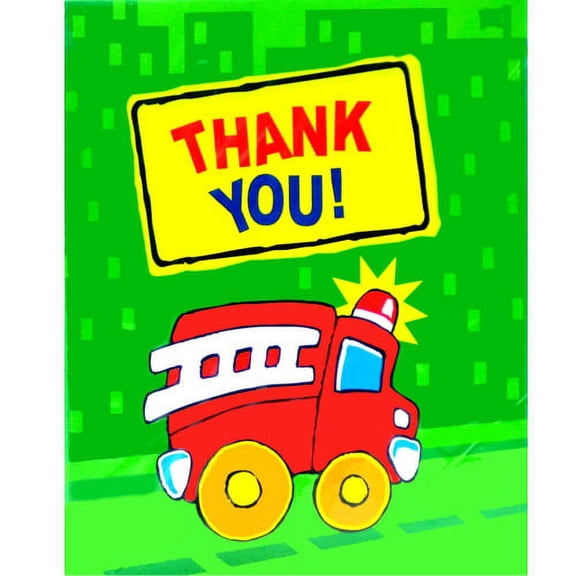Rescue Vehicles Thank You Notes w/ Envelopes (8ct)