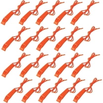 Rescue Whistle 20Pack High Visibility Orange Emergency Survival Signaling Device