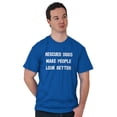 thumbnail image 1 of Rescued Dogs Make People Look Better Men's Graphic T Shirt Tees Brisco Brands S, 1 of 6