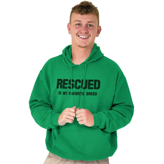 Rescued Favorite Breed Animal Lover Hoodie Sweatshirt Women Men Brisco Brands S