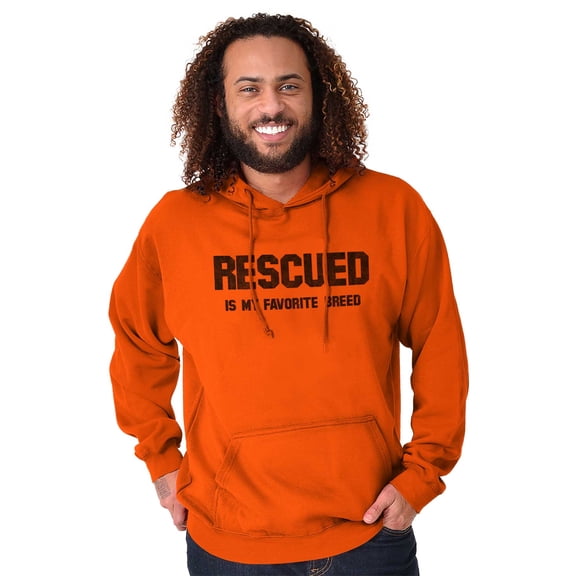 Rescued Favorite Breed Animal Lover Hoodie Sweatshirt Women Men Brisco Brands S