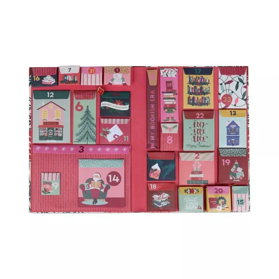 Book Lovers Advent Calendar, 2025 Christmas Countdown Gift Box, My Holidays Are Booked, Reading Enthusiasts Bookish Joy Advent Calendar, Christmas Gifts Collectibles for Book Lovers