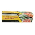 thumbnail image 1 of Resealable 6.5"X6" Multi-Purpose Zippered Storage Bags:50CT, 1 of 5