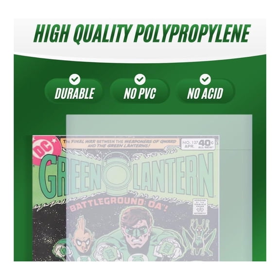 Resealable Current Comic Book Bags | Clear Comic Book Sleeves with Thick Material for Comic Book Protection | PVC-Free & Acid-Free (1000 case Pack) Transparent