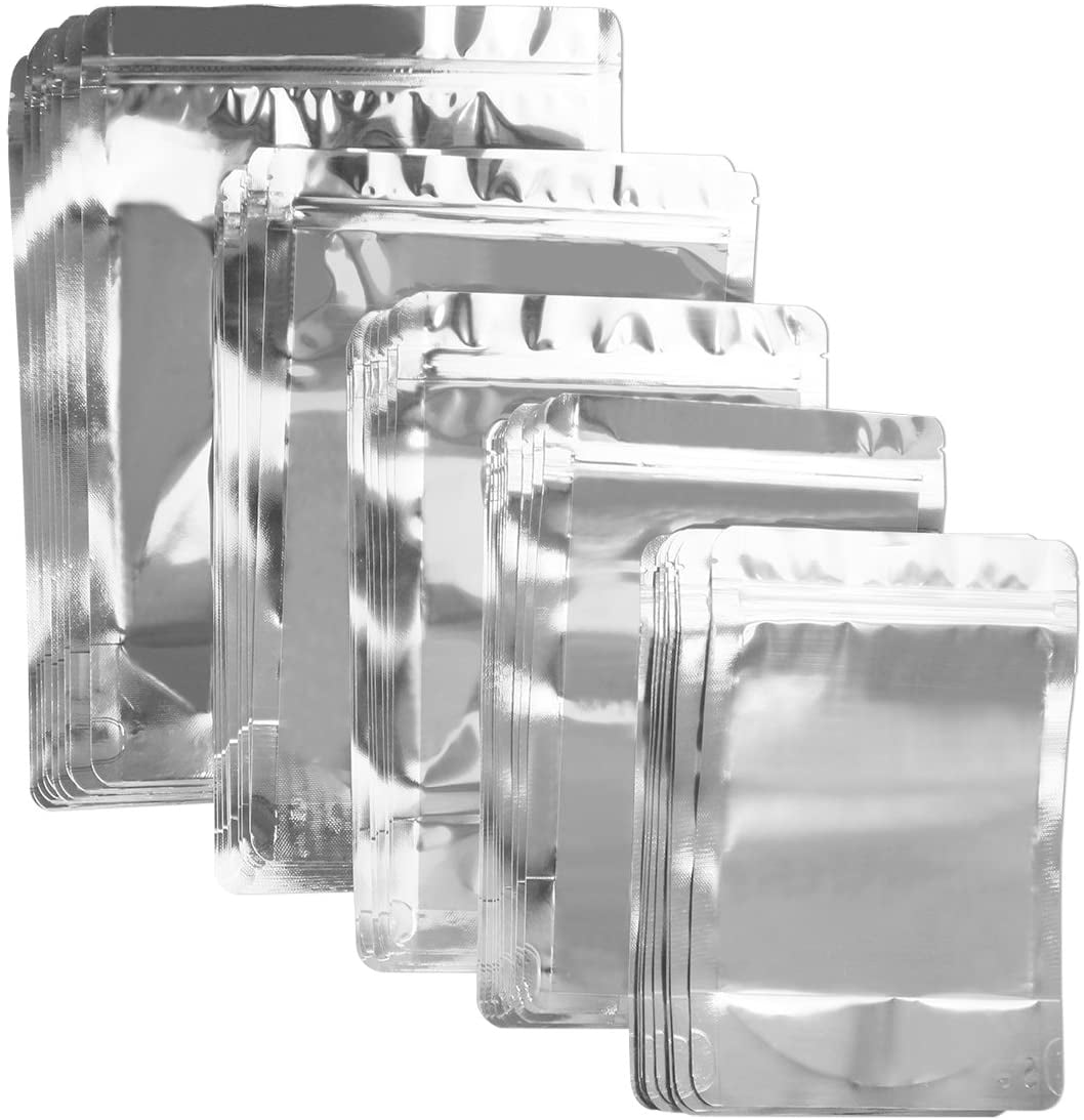 Resealable Mylar Bags Ziplock Stand Up Food Storage Aluminum Foil Bags