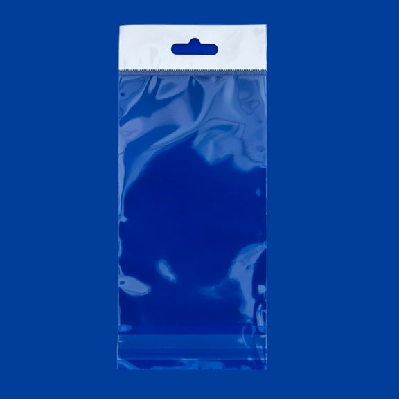 Resealable Polypropylene Bags with Hanging Header 3x5" (Package of 100)
