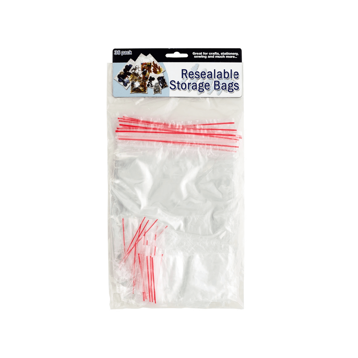 Resealable Storage Bags for Easy Organization, Durable Transparent Material for Quick Content Checks, Ideal for Beads, Buttons, Ribbons, Stickers, Small Crafting Essentials, Time Saving, Efficient
