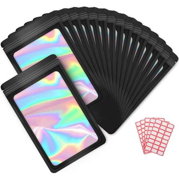 Resealable bags, zipper aluminum foil bags are suitable for food storage, biscuits, samples, jewelry and ornaments, cosmetics, candy repackaging, etc. (200 PCS 2.5'x4)