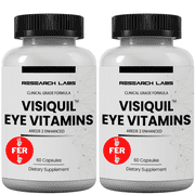 Research Labs Eye Vitamins Enhanced Absorption Enhanced AREDS Plus Eye Supplement 20mg Lutein, 10mg Zeaxanthin