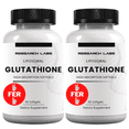 thumbnail image 1 of Research Labs Liposomal Glutathione Supplement w/ Gluta-IV™, 2 Fer 1 Bottle, 100x More Absorption Over Powder Glutathione.  120 Total Liposomal Softgels, 1 of 10
