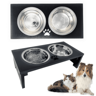 Dog Bowls With Stand Adjustable Dog Food Bowls Elevated Large Dogs Raised  Feeder Tall Dog Bowl Stand 2 Stainless Steel Dog Bowls - AliExpress