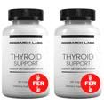 thumbnail image 1 of Research Labs Thyroid Support + Iodine Supplement - Energy, Metabolism, Focus (60 Capsules) - 2 Pack., 1 of 8