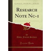 Research Note Nc-1 Classic Reprint