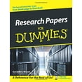 thumbnail image 1 of Pre-Owned Research Papers for Dummies (Paperback) 0764554263 9780764554261, 1 of 1