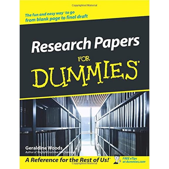 Pre-Owned Research Papers for Dummies (Paperback) 0764554263 9780764554261