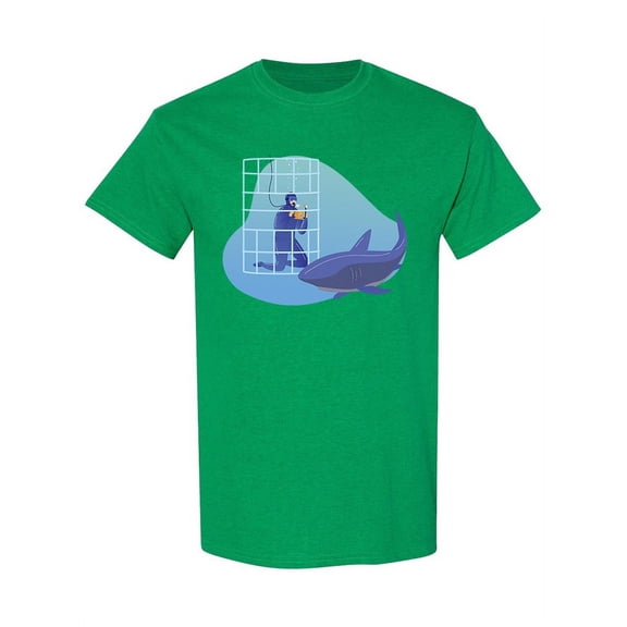 Research Underwater Shark T-Shirt Men -Image by Shutterstock, Male Medium