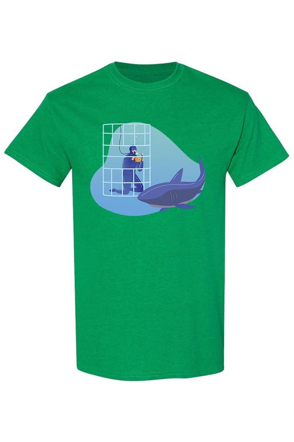 Research Underwater Shark T-Shirt Men -Image by Shutterstock, Male Medium