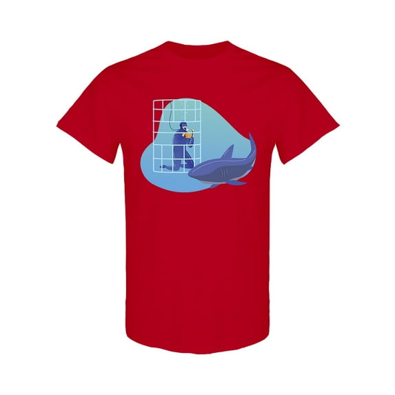 Research Underwater Shark T-Shirt Men -Image by Shutterstock, Male x-Large