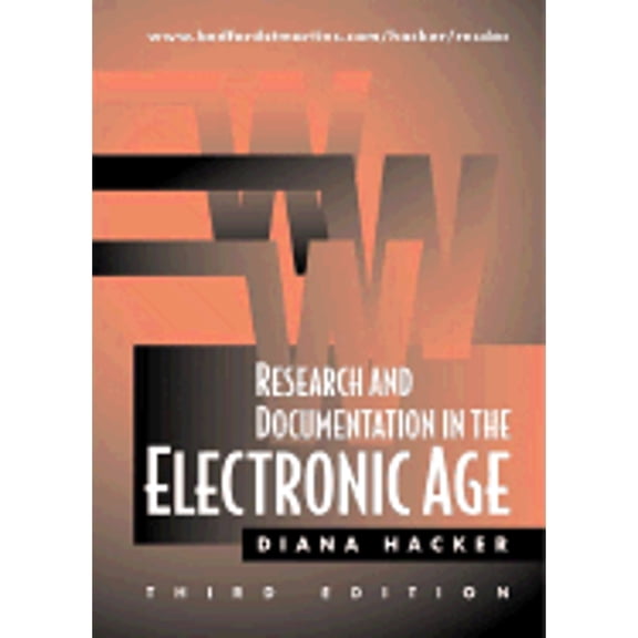 Pre-Owned Research and Documentation in the Electronic Age Paperback - USED