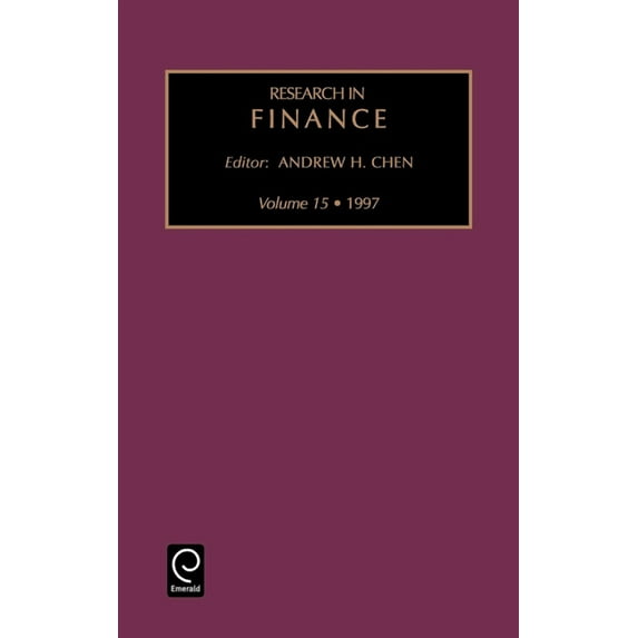 Research in Finance: Research in Finance (Series #15) (Hardcover)