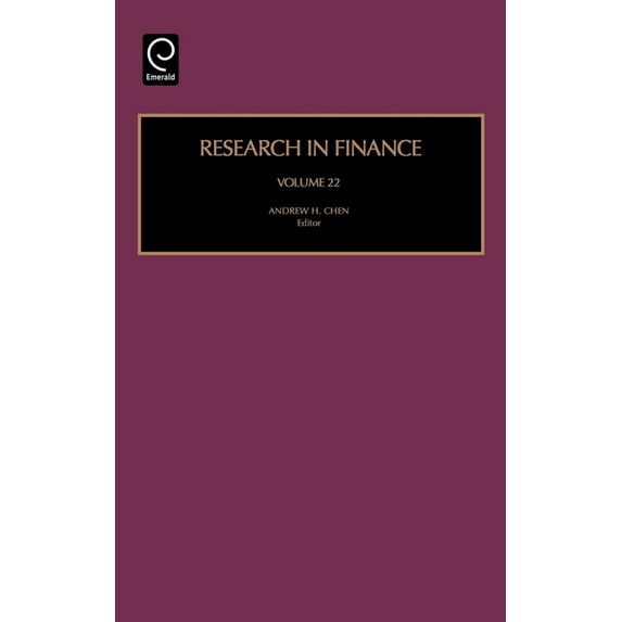 Research in Finance Research in Finance, Book 22, (Hardcover)