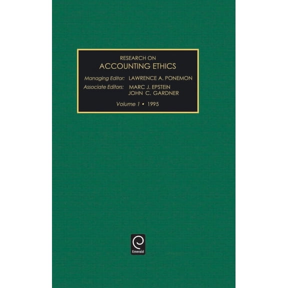 Research on Accounting Ethics Research on Accounting Ethics, Book 1, (Hardcover)