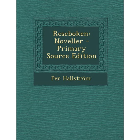 Reseboken : Noveller - Primary Source Edition (Paperback)