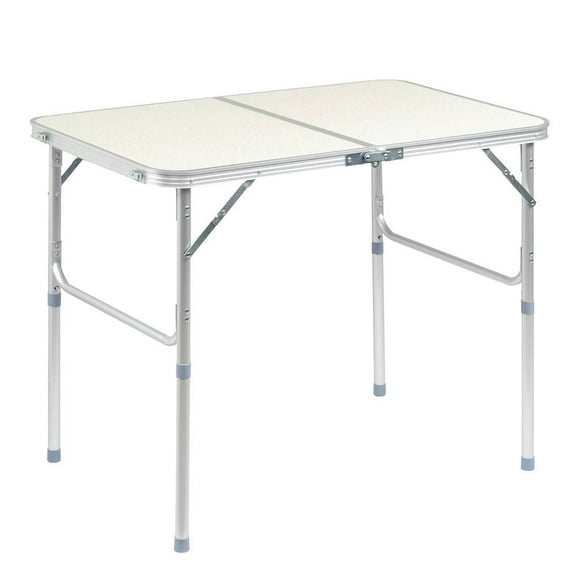Resenko's Premium Aluminum Folding Table, Large Size For Home Use, Durable Construction With White Finish, Portable, Multi-Purpose, White