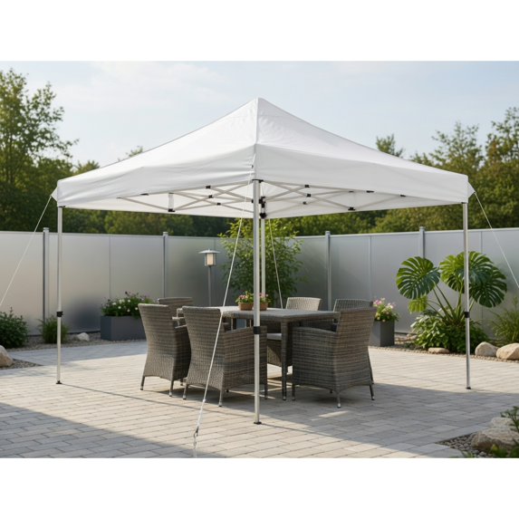 Resenkos 10 x 20 Feet Adjustable Folding Heavy Duty Sun Shelter with Carrying Bag-White, Outdoor Gazebo Wedding Party Tent Canopy Tent for Outside Party Waterproof Tent