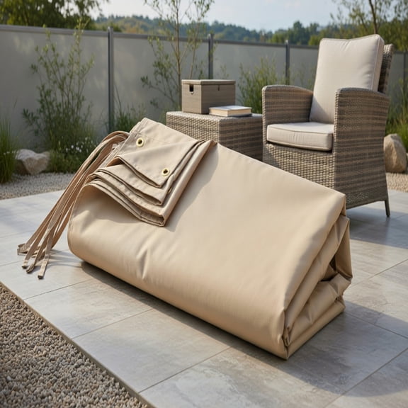 Resenkos Outdoor Canopy Shade Cover with Copper Grommets & 4 Straps