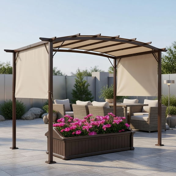 Resenkos 10ft x 20ft White Outdoor Canopy, Foldable