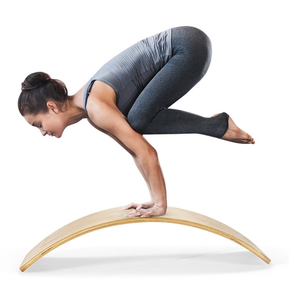 Resenkos 12 Inch Wobble Board for Balance Training-Natural