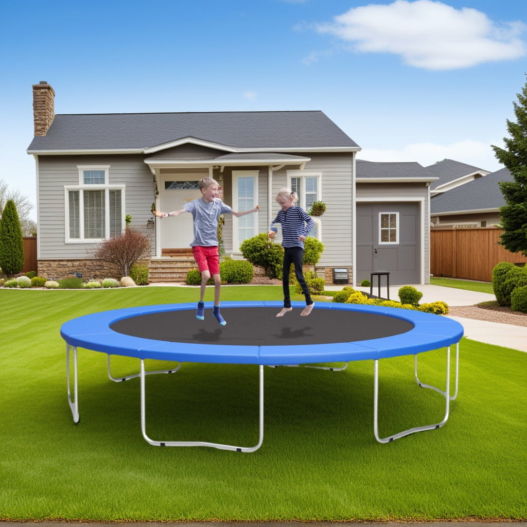 Resenkos 15 Feet Universal Trampoline Spring Cover-Blue