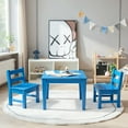 thumbnail image 1 of Resenkos 2 Pieces Kids Learning Chair set with Backrest-Blue, Kids Chairs for Kids, 1 of 5