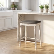 Resenkos 24 Inch Bar Stool Set of 2 with Padded Seat Cushions and Wood Legs-24 inches, Bar Height Stools, Bar Stools for Kitchen Island for Kitchen, Dining Room