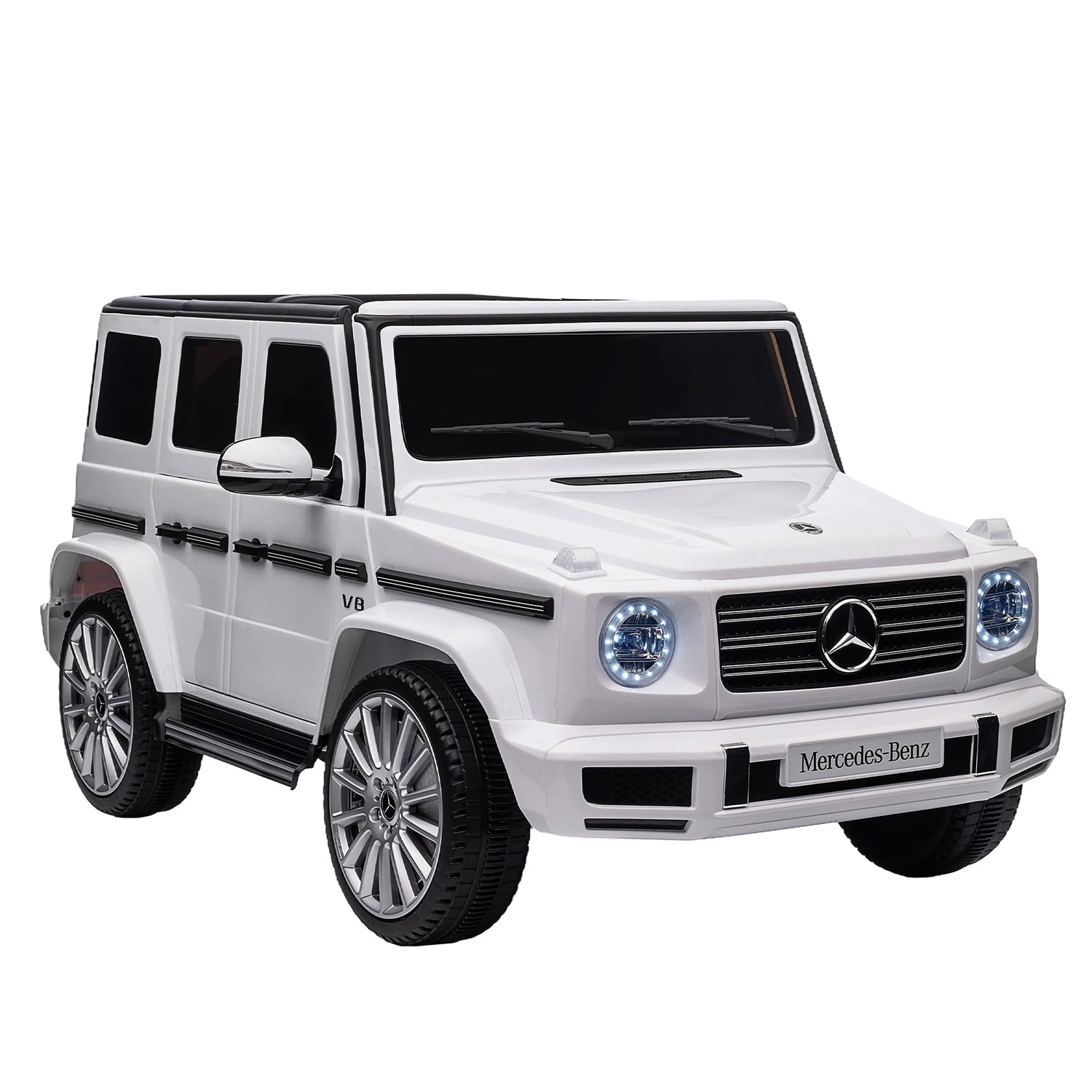 Resenkos 24V Kids Ride on Car, Electric Car for Kids, Ride on Toys with Parental Remote, White